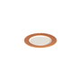 Hermia Orila Costa Juego de Cena de Porcelana 24 Piezas Blanco y Naranja